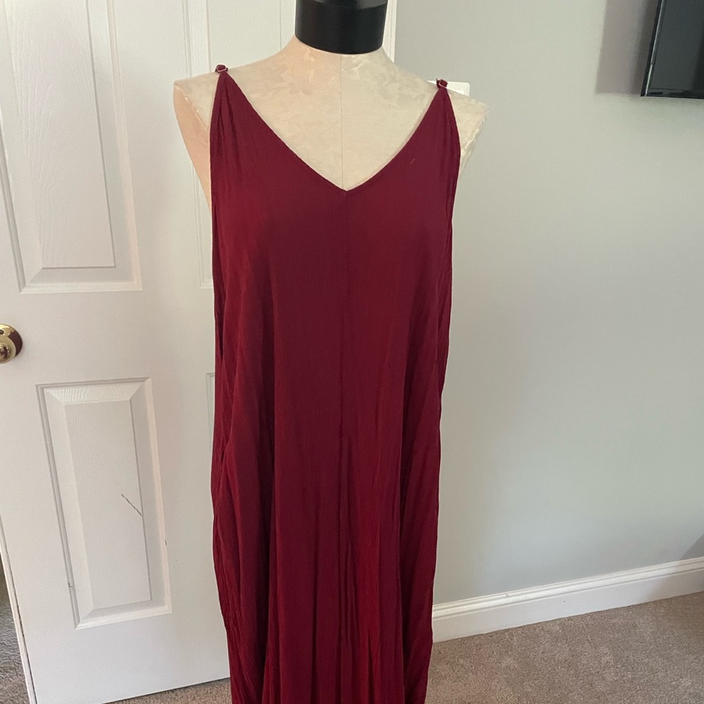 Love Stitch burgundy gauze dress.  Never worn.